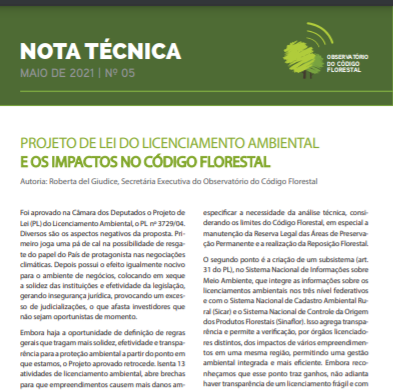 CHAMADA ABERTA PARA CONTRATAÇÃO DE ESTAGIÁRIO DE DIREITO - Observatório do  Código Florestal